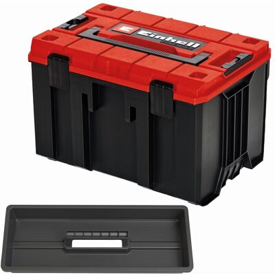 EINHELL Mallette de transport modulaire - E-Case M - Étanche - Hauteur intérieure 25 cm - Charge max. 90 kg - Publicité EINHELL Mallette de transport modulaire - E-Case M - Étanche - Hauteur intérieure 25 cm - Charge max. 90 kg - Publicité