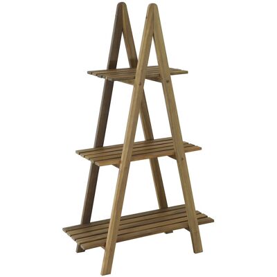 PROLOISIRS Étagère fixe - 2 niveaux - Acacia FSC 100% - Publicité PROLOISIRS Étagère fixe - 2 niveaux - Acacia FSC 100% - Publicité
