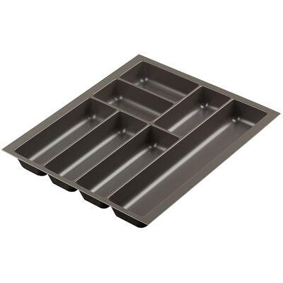 Sans marque Range-couverts Nolago pour Merivobox 408x473mm basalte gris - Publicité Sans marque Range-couverts Nolago pour Merivobox 408x473mm basalte gris - Publicité
