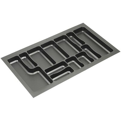 Sans marque Range-couverts 722x422 mm pour StrongMax 18 anthracite - Publicité Sans marque Range-couverts 722x422 mm pour StrongMax 18 anthracite - Publicité