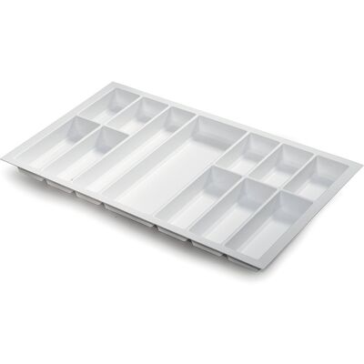 Sans marque Range-couverts Classico 822x474mm blanc granuleux - Publicité Sans marque Range-couverts Classico 822x474mm blanc granuleux - Publicité