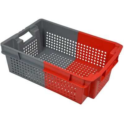 Bac pro ajouré BOX & BEYOND bicolore, 32L, l.39 x P.60 x H.20 cm - Publicité Bac pro ajouré BOX & BEYOND bicolore, 32L, l.39 x P.60 x H.20 cm - Publicité