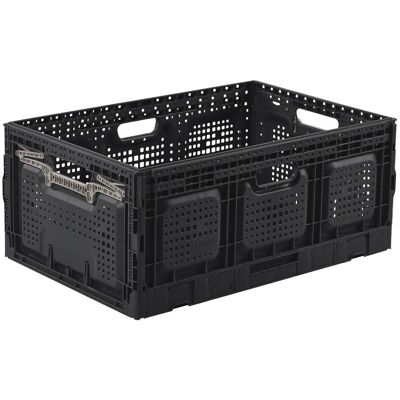 Casier pliant pro BOX & BEYOND gris, 62L, l.40 x P.60 x H.26 cm - Publicité Casier pliant pro BOX & BEYOND gris, 62L, l.40 x P.60 x H.26 cm - Publicité
