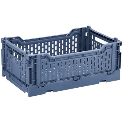 Cagette déco BOX & BEYOND bleu, 15L, l.30 x P.40 x H.14.5 cm - Publicité Cagette déco BOX & BEYOND bleu, 15L, l.30 x P.40 x H.14.5 cm - Publicité