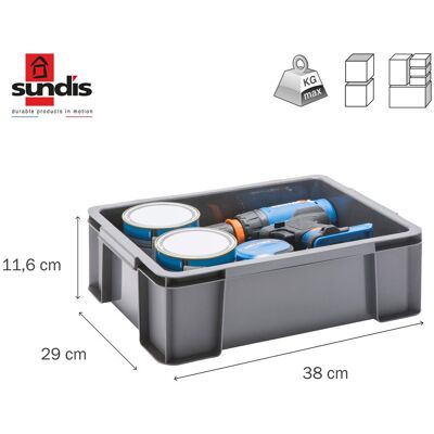 Bac master box 38 x 29 x 11.6 SUNDIS 9L - Publicité Bac master box 38 x 29 x 11.6 SUNDIS 9L - Publicité