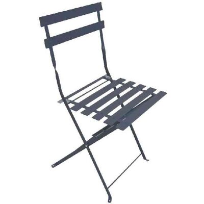 CHALET & JARDIN Lot de 2 chaises de jardin pliantes BISTROT - Gris - Publicité CHALET & JARDIN Lot de 2 chaises de jardin pliantes BISTROT - Gris - Publicité