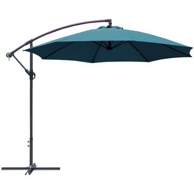 PROLOISIRS Parasol Deporte 300 - Grey/Bleu - Publicité PROLOISIRS Parasol Deporte 300 - Grey/Bleu - Publicité