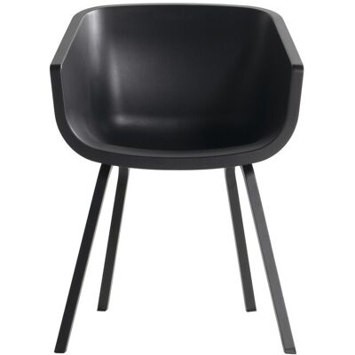 CHALET & JARDIN Lot de 2 chaises Amalia Element en résine - pieds en aluminium - Noir - Publicité CHALET & JARDIN Lot de 2 chaises Amalia Element en résine - pieds en aluminium - Noir - Publicité