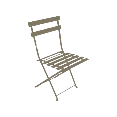 CHALET & JARDIN Lot de 2 de chaises de jardin pliantes Bistrot en acier - Taupe - Publicité CHALET & JARDIN Lot de 2 de chaises de jardin pliantes Bistrot en acier - Taupe - Publicité