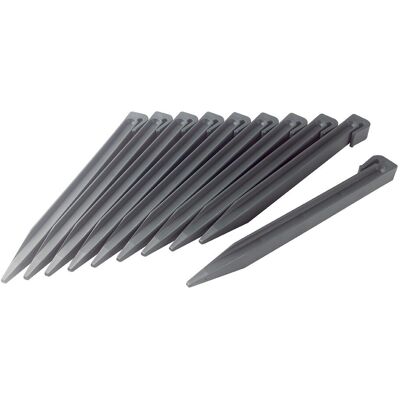 Nortene Lot de 10 piquets d'ancrage Etik Fix anthracite - PP pour bordure ETIK BORDURA - Publicité Nortene Lot de 10 piquets d'ancrage Etik Fix anthracite - PP pour bordure ETIK BORDURA - Publicité