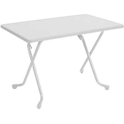Table de jardin en acier blanc Proloisirs pour 4 - Table de jardin - Publicité Table de jardin en acier blanc Proloisirs pour 4 - Table de jardin - Publicité