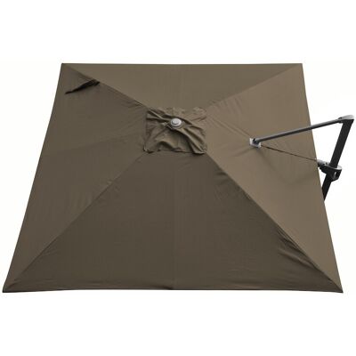 PROLOISIRS Toile Parasol Mat Déporté NH 3x3/8 Polyester 210gr SD - Taupe - Publicité PROLOISIRS Toile Parasol Mat Déporté NH 3x3/8 Polyester 210gr SD - Taupe - Publicité