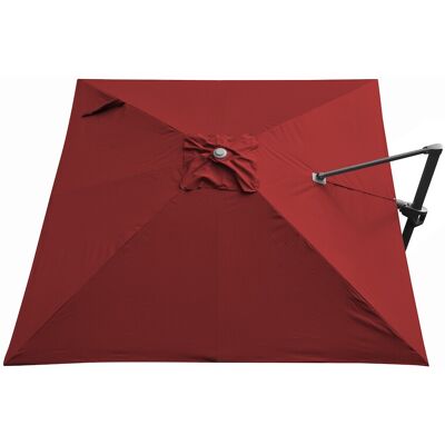 PROLOISIRS Toile Parasol Mat Déporté NH Tilt 3x3/8 Polyester 210gr SD - Rouge - Publicité PROLOISIRS Toile Parasol Mat Déporté NH Tilt 3x3/8 Polyester 210gr SD - Rouge - Publicité
