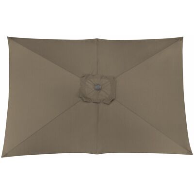 PROLOISIRS Toile Parasol Mat Droit 3x2 par 6 Polyester 200gr SD - Taupe - Publicité PROLOISIRS Toile Parasol Mat Droit 3x2 par 6 Polyester 200gr SD - Taupe - Publicité