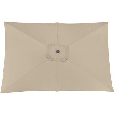 PROLOISIRS Toile Parasol Mat Droit 3x2 par 6 Polyester 250gr - Ecru - Publicité PROLOISIRS Toile Parasol Mat Droit 3x2 par 6 Polyester 250gr - Ecru - Publicité
