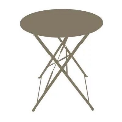 CHALET & JARDIN Table ronde pliante en acier Ø60 cm - Publicité CHALET & JARDIN Table ronde pliante en acier Ø60 cm - Publicité