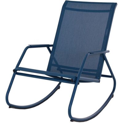 Fauteuil Basculant Noa de Proloisirs - Bleu - Détente Jardin - Publicité Fauteuil Basculant Noa de Proloisirs - Bleu - Détente Jardin - Publicité