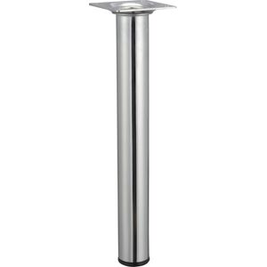Pied table basse cylindrique HETTICH fixe acier chromé gris - Publicité Pied table basse cylindrique HETTICH fixe acier chromé gris - Publicité