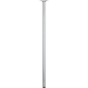 HETTICH Pied de table cylindrique fixe acier chromé gris, 80 cm - Publicité HETTICH Pied de table cylindrique fixe acier chromé gris, 80 cm - Publicité