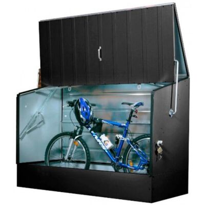 Trimetals Abri à vélos en métal 1750L anthracite + kit d'ancrage - Bicycle Store - Publicité Trimetals Abri à vélos en métal 1750L anthracite + kit d'ancrage - Bicycle Store - Publicité
