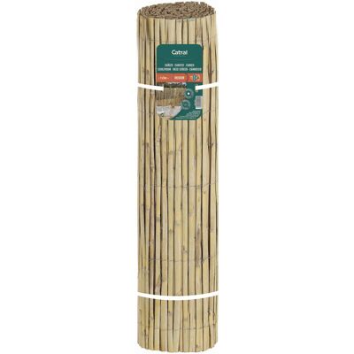 NORTENE Canisse de roseaux fendus, tiges moyennes - Naturel - 1x5m - Publicité NORTENE Canisse de roseaux fendus, tiges moyennes - Naturel - 1x5m - Publicité