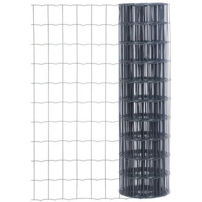 Sans marque Grillage Gris Maille 100X75 H100 L25M - Publicité Sans marque Grillage Gris Maille 100X75 H100 L25M - Publicité