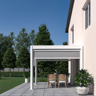 CHALET & JARDIN Pergola bioclimatique OmbrPergola bioclimatique - Ombréa 2023 - autoportante alu - 3x3M - 1 store 3M - Blanc - VSéa 2023 autopor - Publicité CHALET & JARDIN Pergola bioclimatique OmbrPergola bioclimatique - Ombréa 2023 - autoportante alu - 3x3M - 1 store 3M - Blanc - VSéa 2023 autopor - Publicité