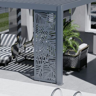 CHALET & JARDIN Panneau brise-vue décoratif - Leaf - 1M - Ombréa - Anthracite - Publicité CHALET & JARDIN Panneau brise-vue décoratif - Leaf - 1M - Ombréa - Anthracite - Publicité