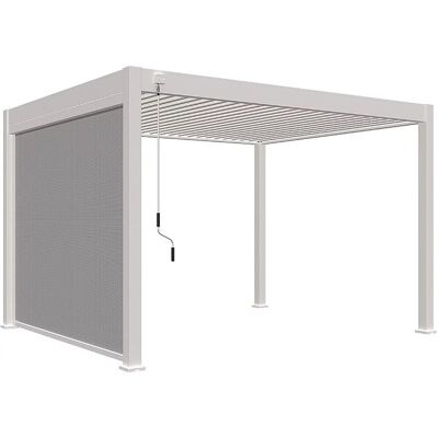 Ombréa Store vertical motorisé pergola 279 cm - aluminium textilène - blanc - Publicité Ombréa Store vertical motorisé pergola 279 cm - aluminium textilène - blanc - Publicité