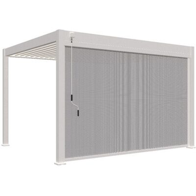 Ombréa Store vertical pergola 370 cm - aluminium textilène - blanc - Publicité Ombréa Store vertical pergola 370 cm - aluminium textilène - blanc - Publicité