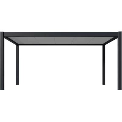 Ombréa Carport simple 3 x 5 m anthracite - toit étanche en acier galvanisé - Publicité Ombréa Carport simple 3 x 5 m anthracite - toit étanche en acier galvanisé - Publicité