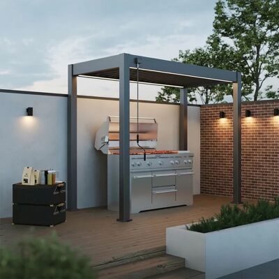 Ombréa Kit éclairage LED pour pergola BBQ 3 x 1,5 m - éclairage RVB connecté - Publicité Ombréa Kit éclairage LED pour pergola BBQ 3 x 1,5 m - éclairage RVB connecté - Publicité