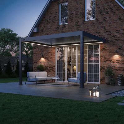 Ombréa Kit LED pour pergola bioclimatique adossée 3 x 4 m - éclairage RVB connecté - Publicité Ombréa Kit LED pour pergola bioclimatique adossée 3 x 4 m - éclairage RVB connecté - Publicité