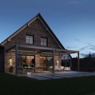 Ombréa Kit LED pour pergola bioclimatique adossée 4 x 8 m - éclairage RVB avec télécommande - Publicité Ombréa Kit LED pour pergola bioclimatique adossée 4 x 8 m - éclairage RVB avec télécommande - Publicité