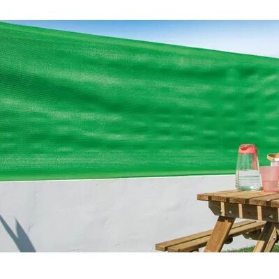 NORTENE Brise-vue PE tissé vert 1 x 10 m - occultation 95 % - boutonnières - Publicité NORTENE Brise-vue PE tissé vert 1 x 10 m - occultation 95 % - boutonnières - Publicité