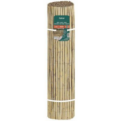 NORTENE Canisse naturelle demi-ronde 1,5 x 5 m - roseaux fendus - occultation moyenne - Publicité NORTENE Canisse naturelle demi-ronde 1,5 x 5 m - roseaux fendus - occultation moyenne - Publicité
