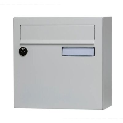 RENZ Boîte aux lettres compacte - 1 porte extérieur - Essentiel - acier blanc brillant - Publicité RENZ Boîte aux lettres compacte - 1 porte extérieur - Essentiel - acier blanc brillant - Publicité