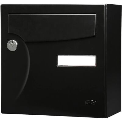 RENZ Boîte aux lettres compacte - 1 porte extérieur - Animation acier noir mat - Publicité RENZ Boîte aux lettres compacte - 1 porte extérieur - Animation acier noir mat - Publicité