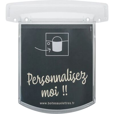RENZ Porte-nom - H.16 x l.10.5 - transparent - Publicité RENZ Porte-nom - H.16 x l.10.5 - transparent - Publicité