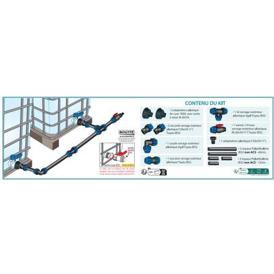 BOUTTE Kit de raccordement pour cuves IBC - Publicité BOUTTE Kit de raccordement pour cuves IBC - Publicité