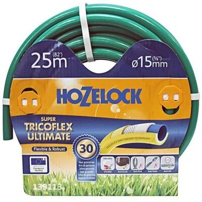Hozelock Super Tricoflex Ultimate Tuyau d'arrosage - Multi-usages, 19mm, 50m, Vert - Publicité Hozelock Super Tricoflex Ultimate Tuyau d'arrosage - Multi-usages, 19mm, 50m, Vert - Publicité