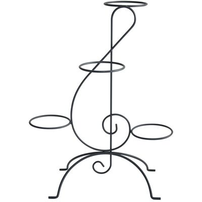 Louis Moulin Porte plantes clé de sol anthracite H. 80 pour pot 20 cm - Acier époxy - Publicité Louis Moulin Porte plantes clé de sol anthracite H. 80 pour pot 20 cm - Acier époxy - Publicité