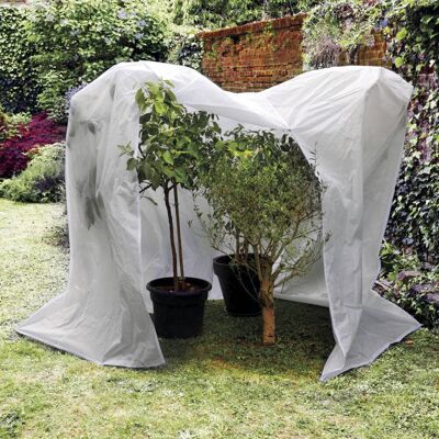 NORTENE Housse d'hivernage HIVERZIP XL pour grandes plantes - 3 x 1 x 2,10 m - Blanc - Publicité NORTENE Housse d'hivernage HIVERZIP XL pour grandes plantes - 3 x 1 x 2,10 m - Blanc - Publicité