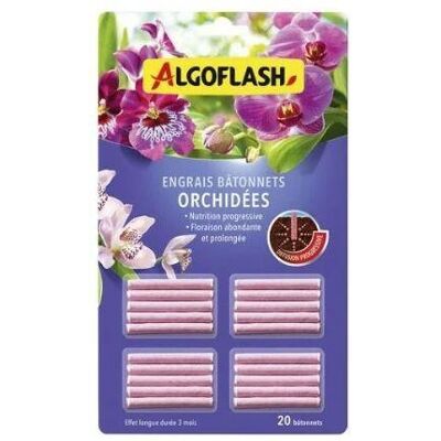 Engrais orchidées UAB ALGOFLASH 20 batonnet - Publicité Engrais orchidées UAB ALGOFLASH 20 batonnet - Publicité