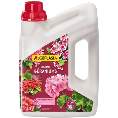 Algoflash Engrais géraniums, 2.5L - Publicité Algoflash Engrais géraniums, 2.5L - Publicité