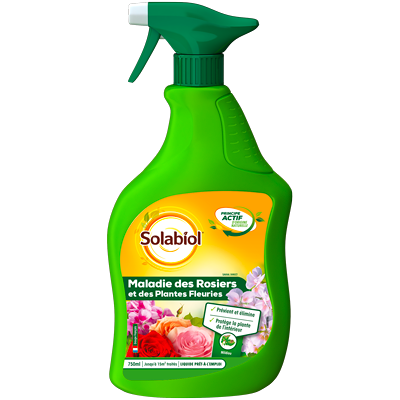 Solabiol - Traitement maladies rosiers 750 ml - Fungicide - Publicité Solabiol - Traitement maladies rosiers 750 ml - Fungicide - Publicité