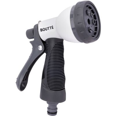 Pistolet d’arrosage Boutté plastique - raccord rapide avec pomme 7 jets - Publicité Pistolet d’arrosage Boutté plastique - raccord rapide avec pomme 7 jets - Publicité