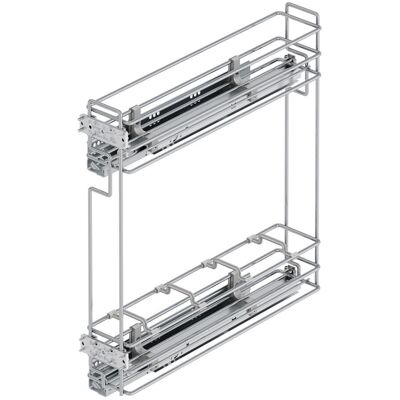 EMUCA Porte-bouteilles coulissant Suprastar avec fermeture en douceur, Module 200 mm, Chromé - Publicité EMUCA Porte-bouteilles coulissant Suprastar avec fermeture en douceur, Module 200 mm, Chromé - Publicité