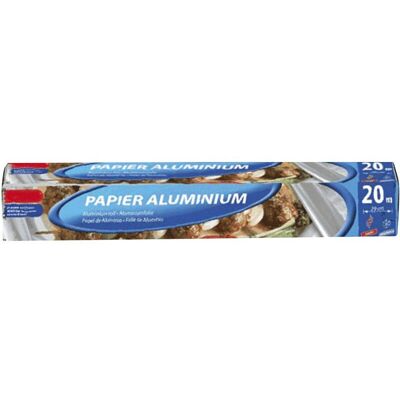 Sans marque Papier aluminium rouleau 20 x 0.29m - Publicité Sans marque Papier aluminium rouleau 20 x 0.29m - Publicité