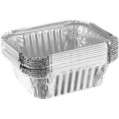 Sans marque Lot de 10 barquettes aluminium 0.5L - Publicité Sans marque Lot de 10 barquettes aluminium 0.5L - Publicité